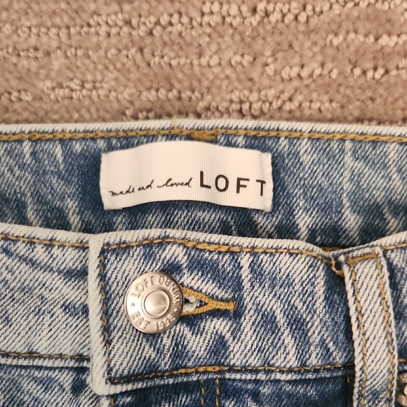 LOFT Classic Blue Denim Jeans - Picture 2 of 7